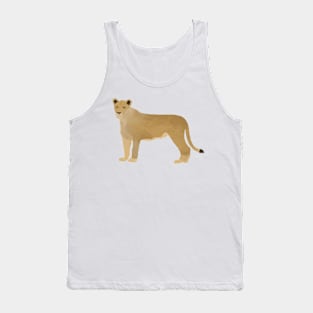 Standing Lioness Watercolor Tank Top